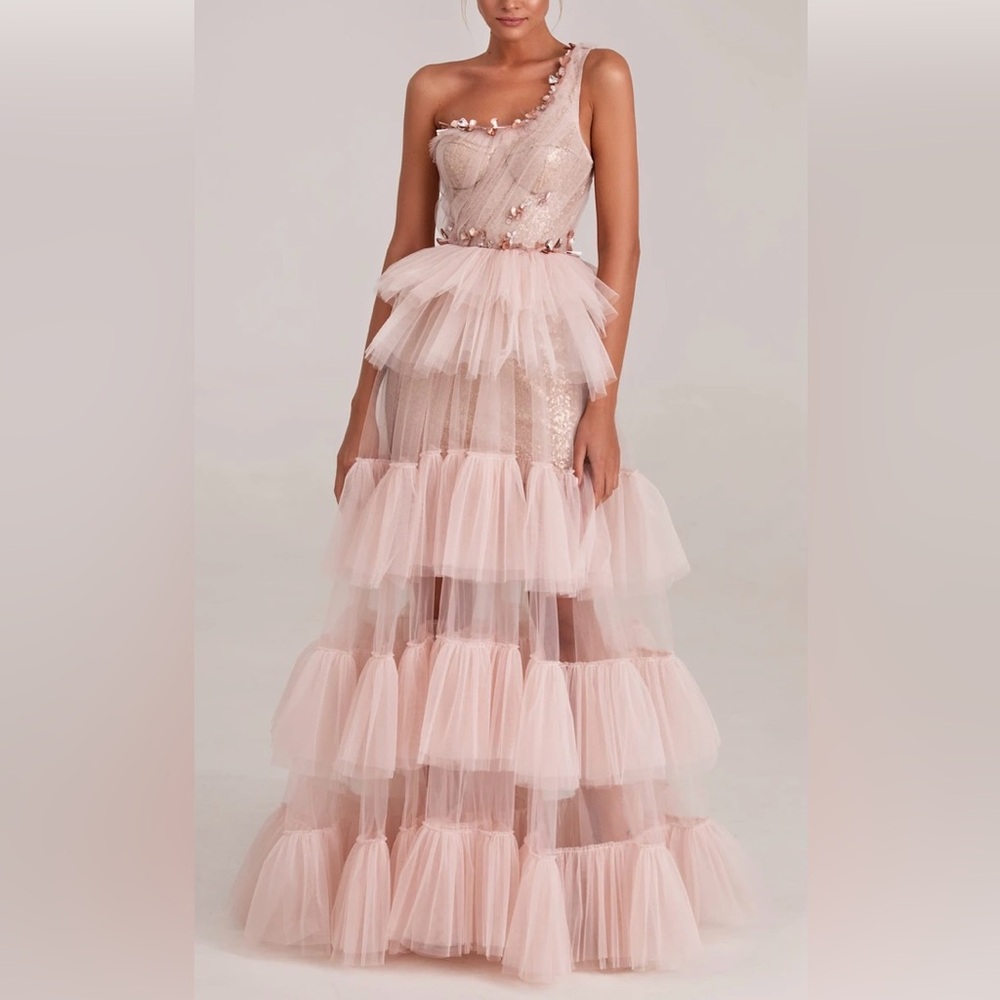 Blush Pink Tulle Gown